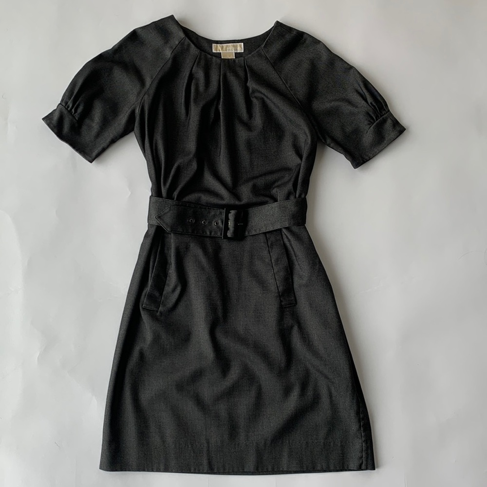 Michael Kors Gray Belted dress